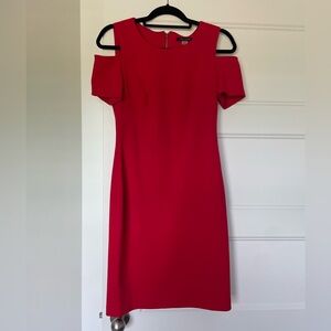 Tommy Hilfiger Red Cold Shoulder Dress